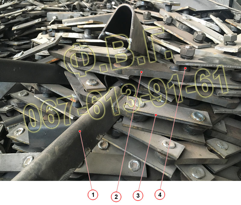 Складові посиленого транспортера ТСГ-2Б.
