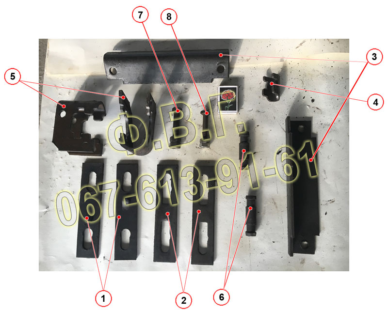 Складові транспортера ТСГ-3Б.
