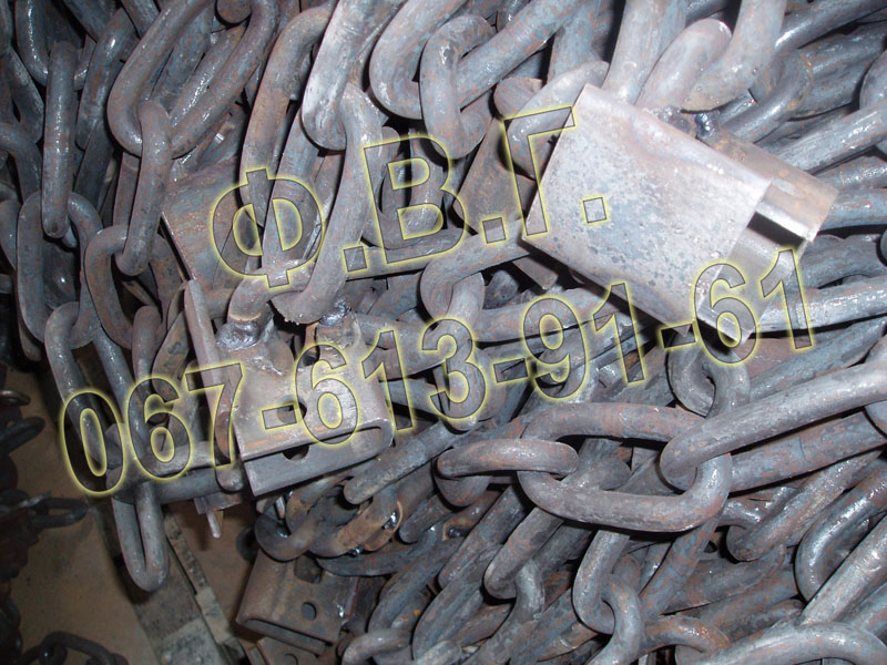 Ланцюг якірний транспортера ТСГ-160Б з основою.
