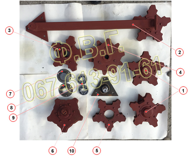 Комплектуючі транспортера ТСГ-160Б.                                                                                                                     
