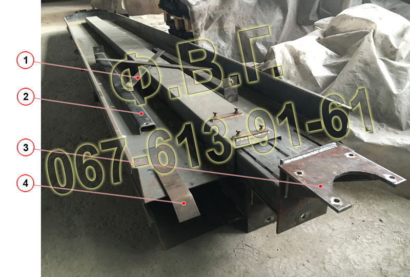 Похила частина (корито) транспортера скребкового гноєзбирального ТСГ-2Б;3Б.
