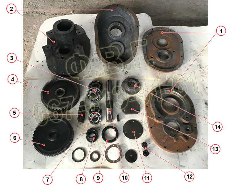 Редуктор (малий) похилого транспортера ТСГ(ТСН).
