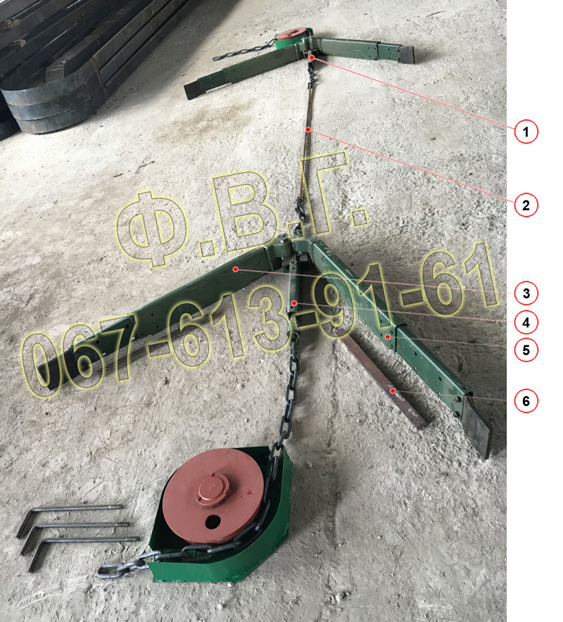 Коплектуючі установки УСГ:
